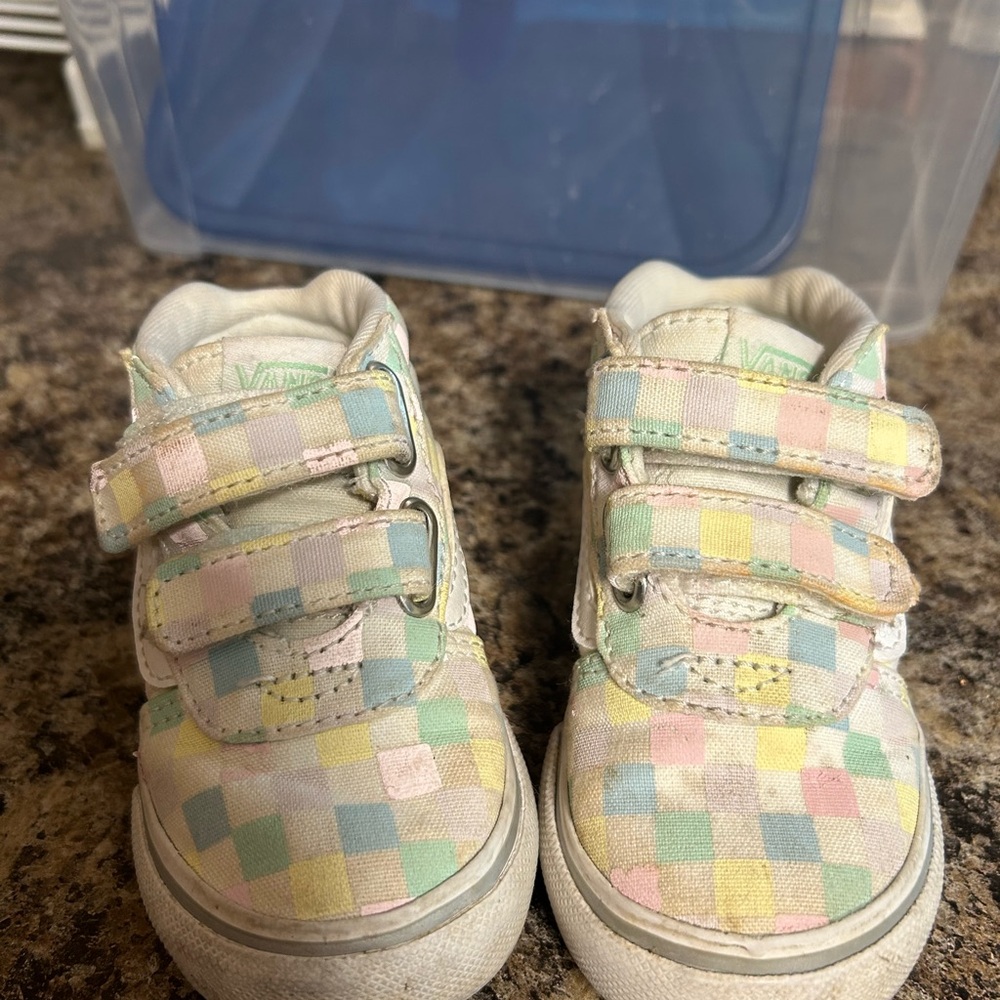 Vans Kids Multicolor Checkered Sneakers